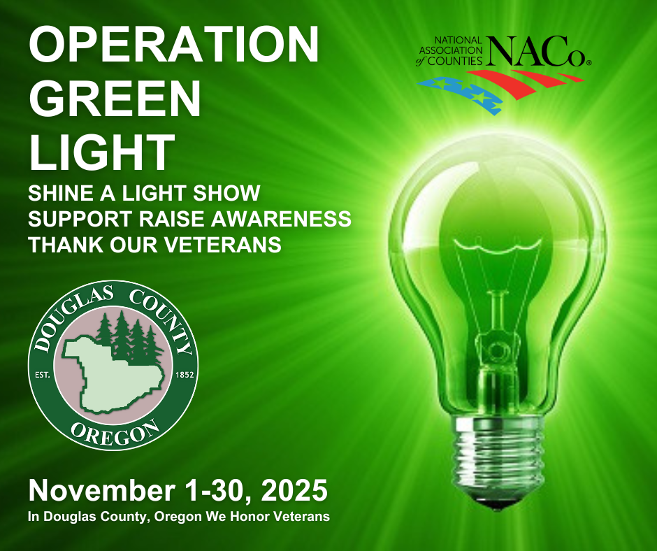 Douglas County Joins Operation Green Light to Honor Veterans