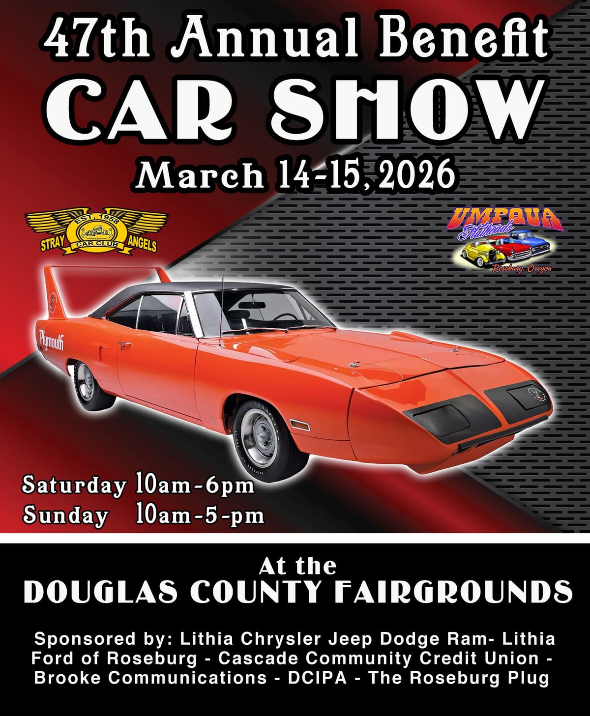 Roseburg Benefit Car Show Returns March 14 and 15, Raising Funds for Search and Rescue and Local Children in Need