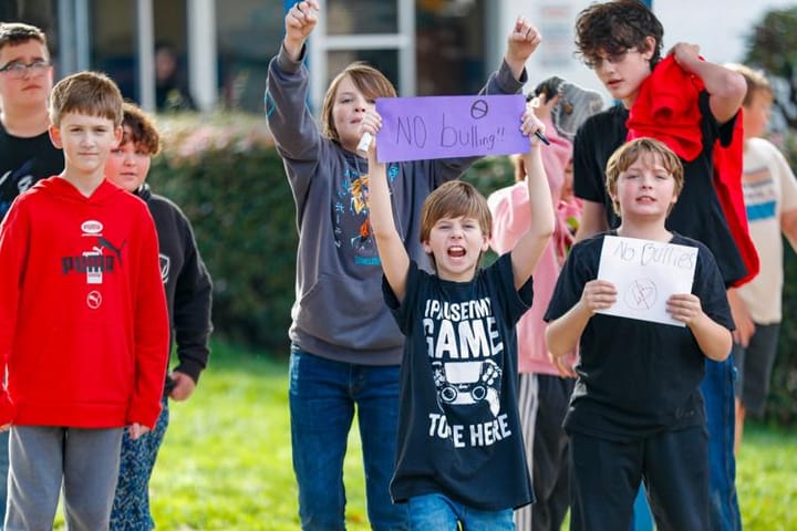 Winston Middle School Students Walk Out to Protest Bullying, Call for Safer Schools